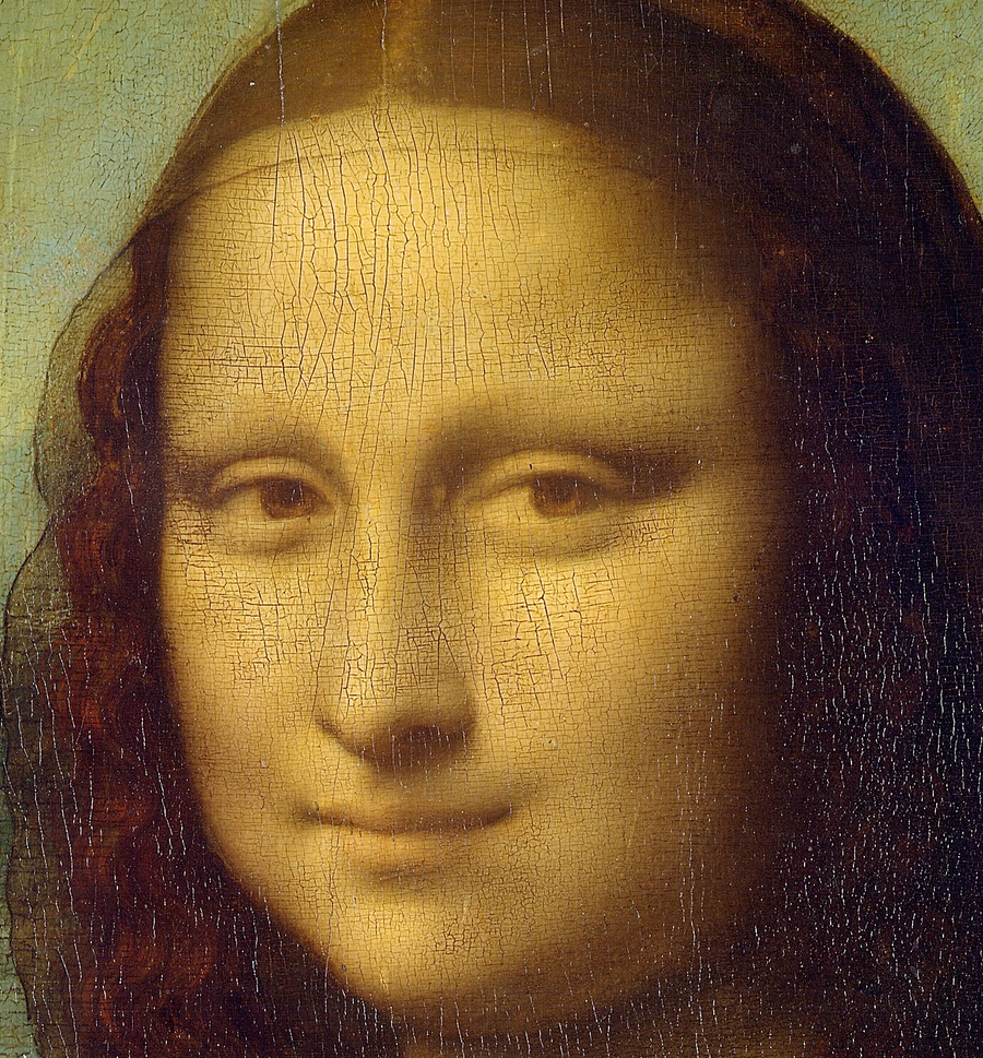 Mona Lisa face crop, original