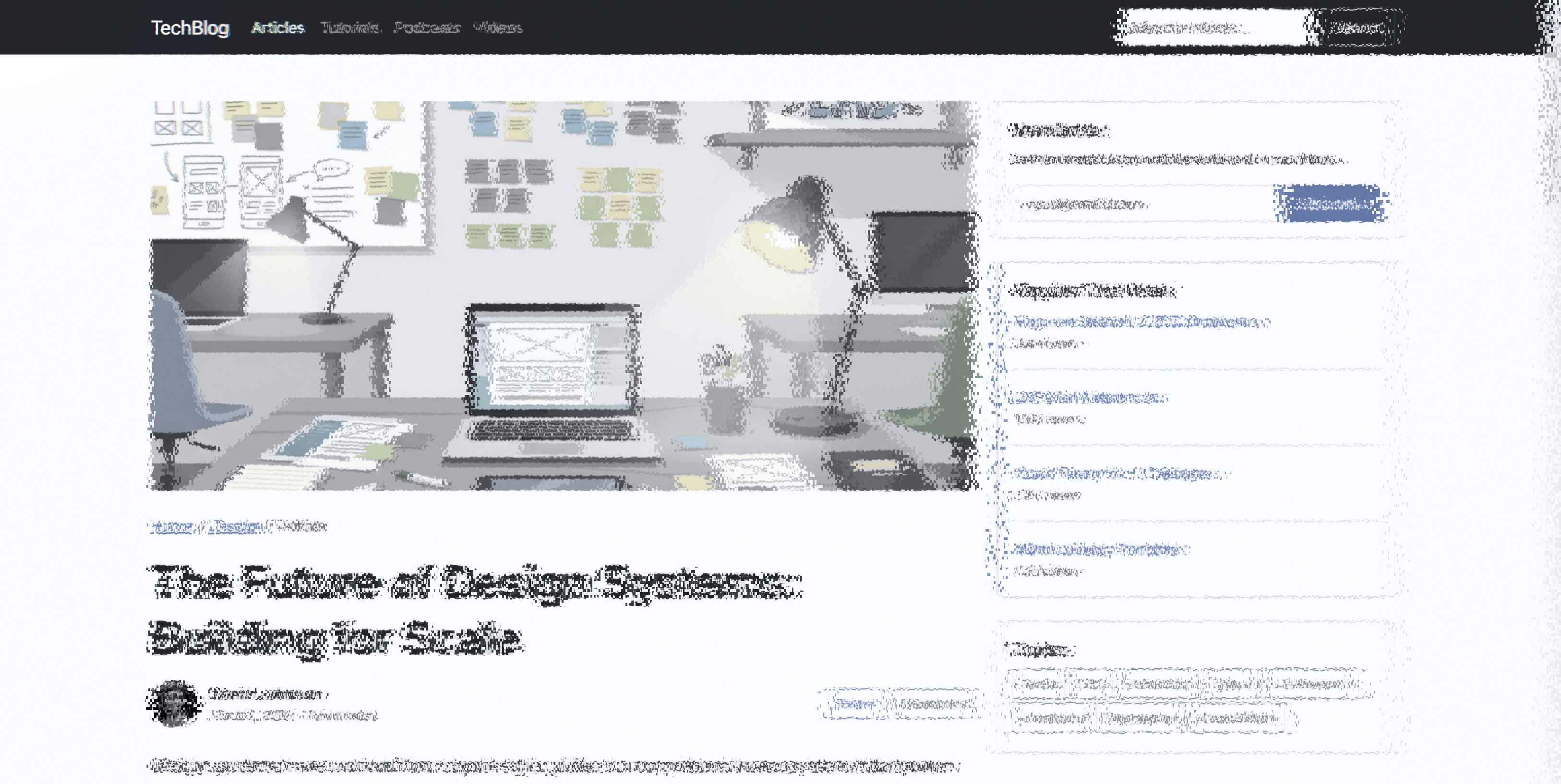 Article structure map